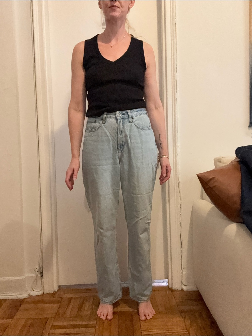 Abercrombie Light Wash High-Rise Straight Women's Jeans